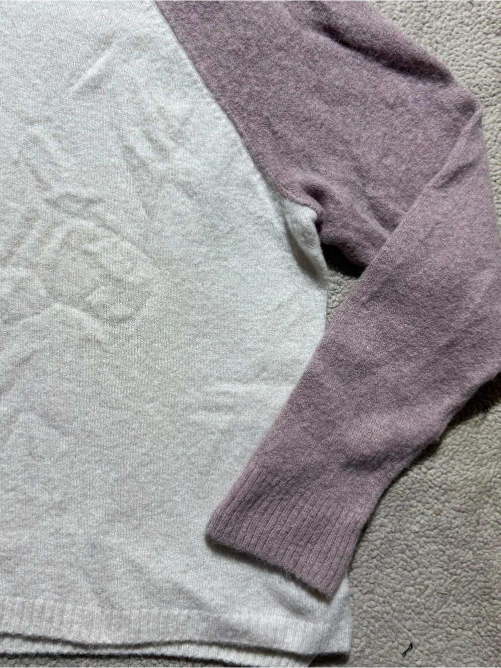 Madewell‎ Sweater Womens Large Colorblock Alpaca Wool Blend Knit Pullover Crew
